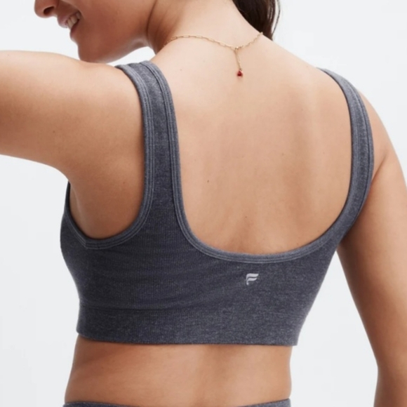 🩶FABLETICS RESTOREKNIT SCOOP BACK BRALETTE SIZE S - Picture 3 of 7